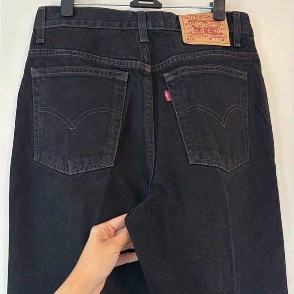 Y2K Grunge Black Levis High Waist Jeans Women’s 512 Slim Fit Straight Leg 11 JR